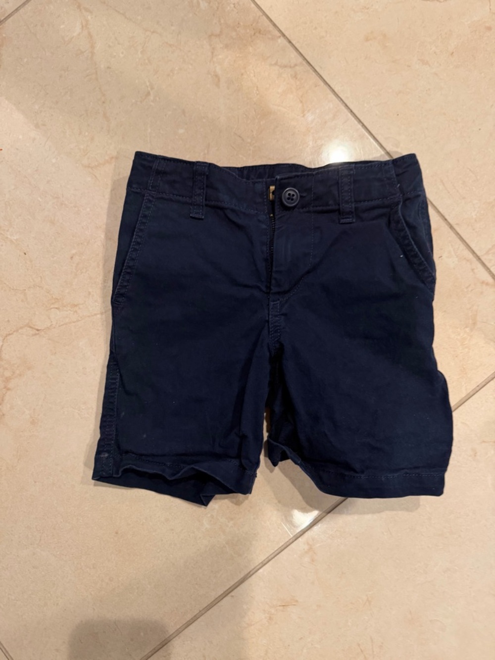 Boy's Classic Navy Cotton Shorts